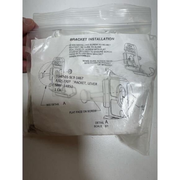 US Military Bracket Lever For ACH NVG Helmet A3297307 New MRF 14850 - Picture 1 of 3